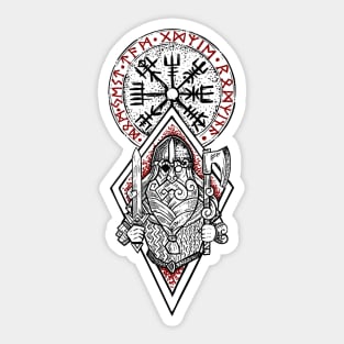 Odin Viking warrior Sticker